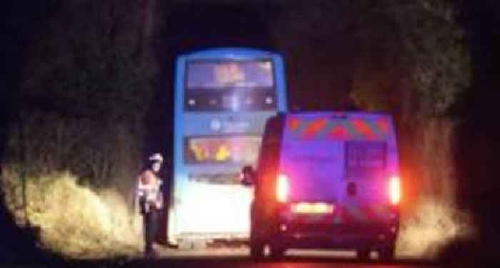 Three school children injured after bus collides with tree