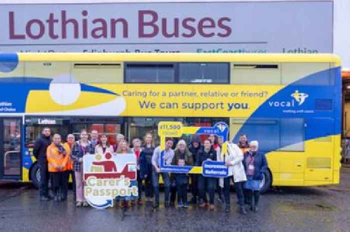 Lothian Buses staff mark end of partnership with local carer group in style