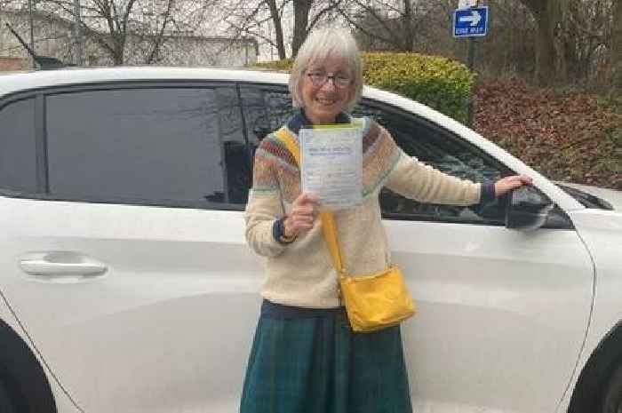 Woman finally passes driving test having first failed 50 years ago