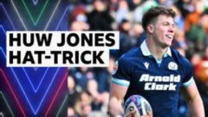 Jones hat-trick seals Scotland's victory over Italy