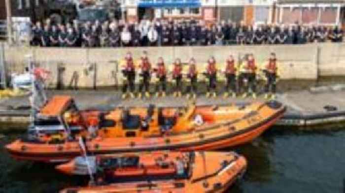 RNLI crews mark 160 years with church service