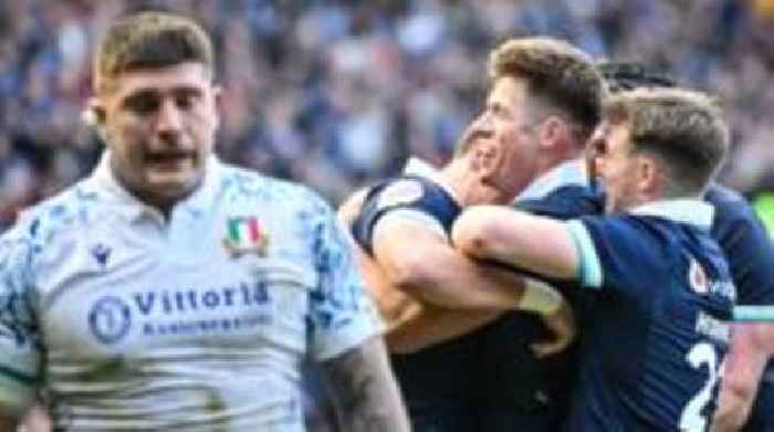 Jones hat-trick gives Scotland nervy win over Italy