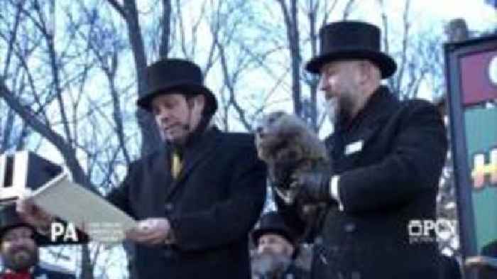 Watch: Punxsutawney Phil makes Groundhog Day weather prediction