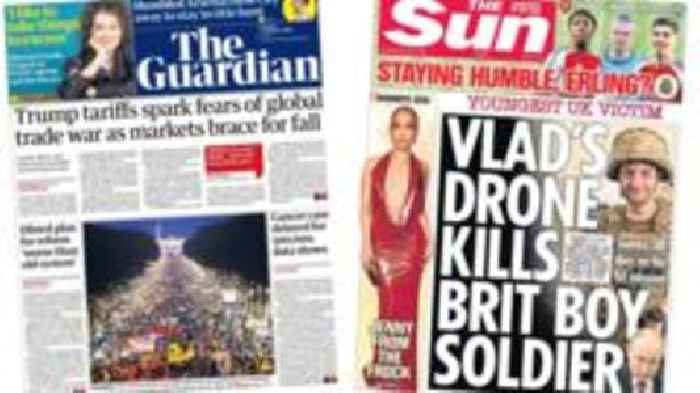 The Papers: 'Vlad's drone kills Brit boy' and 'fears of global trade war'