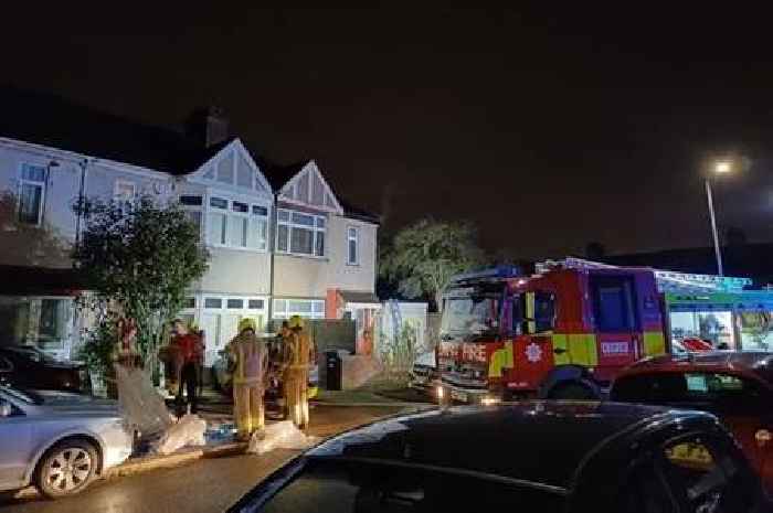 Man rushed to hospital after becoming trapped in house fire in Hainault