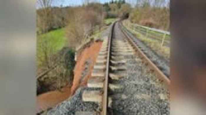 Thousands raised after railway landslip