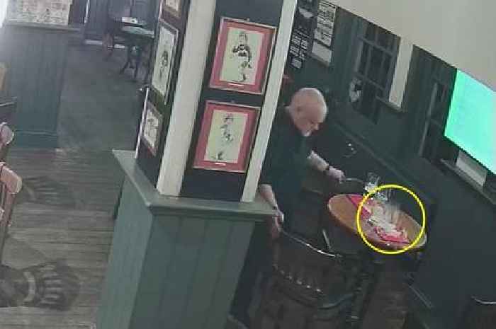 'Ghost smashes glass in anger at pub closing' and is caught on CCTV