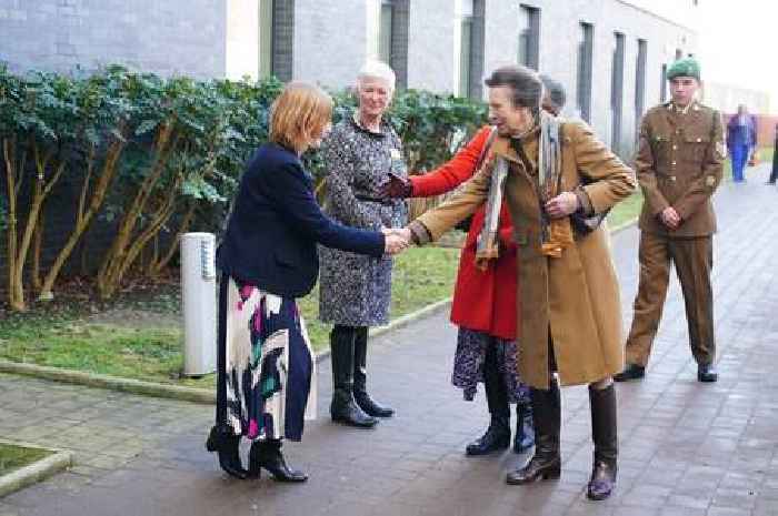 Princess Anne returns to Bristol hospital to thank staff for her care after horse accident