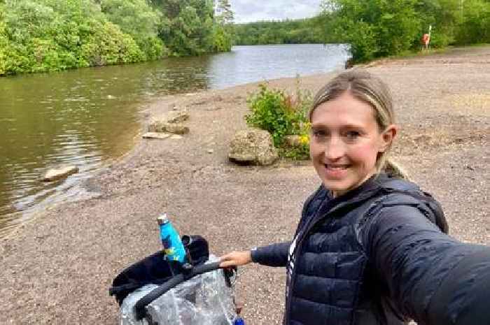 I found peaceful lake walk just off M3 that ends at a cosy pub serving Sunday roasts