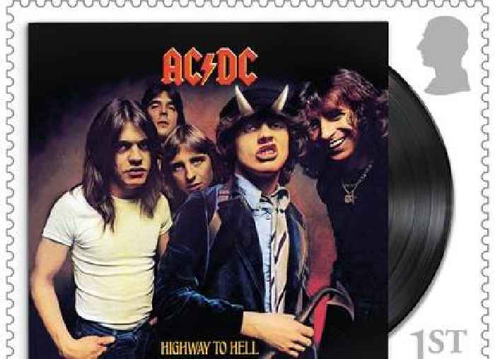 AC/DC honoured in Royal Mail stamp collection for debut album's 50th anniversary