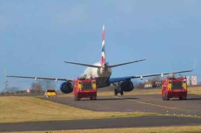 Passengers 'terrified' as BA flight to Edinburgh diverted and met by fire engines