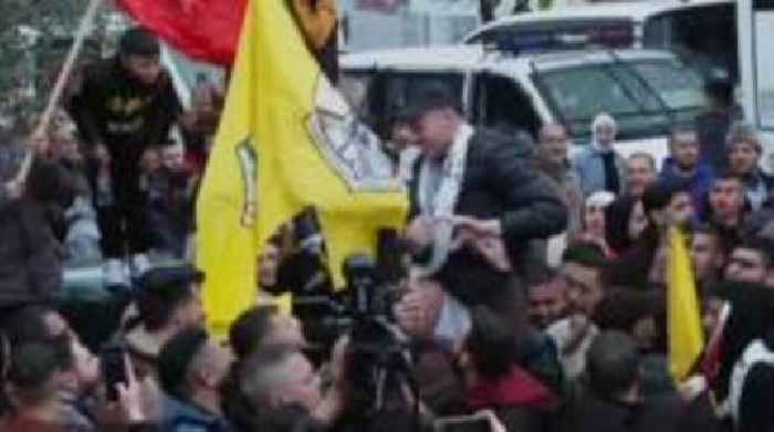 Released Palestinian prisoners greeted in Ramallah