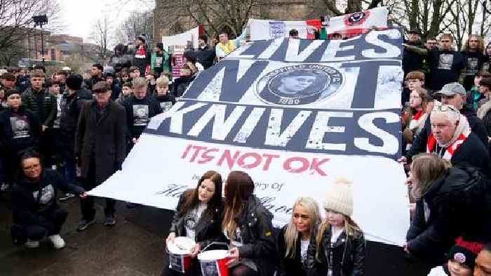 Hundreds march through Sheffield in memory of teenager stabbed to death at school