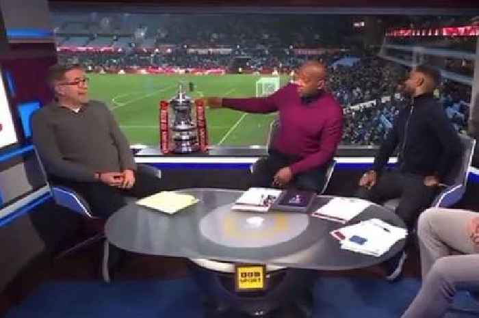 Dion Dublin says 'I'll take him outside' after Spurs fan calls him a 'w*nker' on live TV