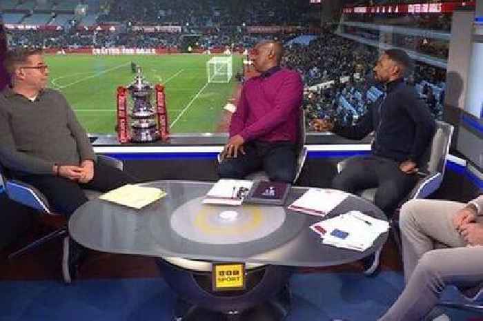 Tottenham supporter interrupts BBC FA Cup coverage as Dion Dublin makes threat