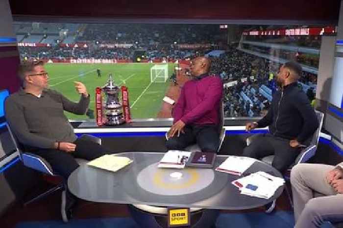 BBC live coverage of Aston Villa v Tottenham interrupted as loud bangs heard and Jermain Defoe concerned