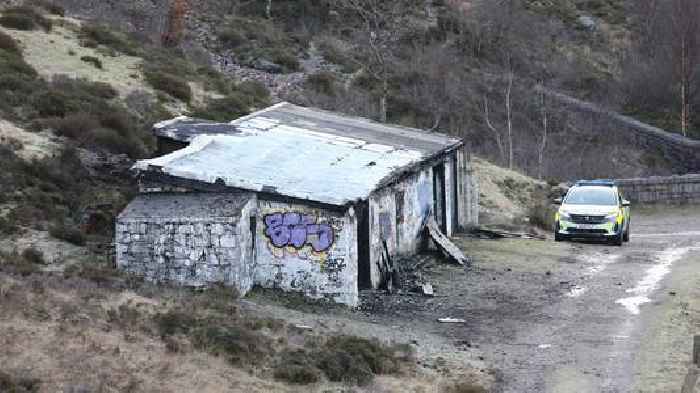 Jimmy Savile's former mountainside property damaged by fire