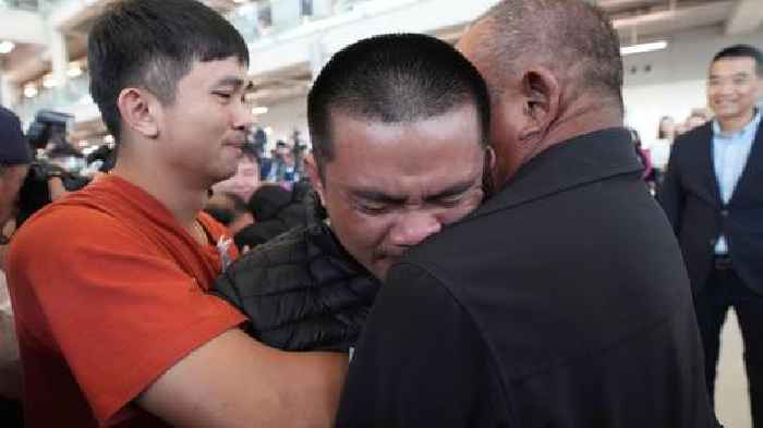 Emotional scenes as freed Thai hostages 'feel grateful' to be back home