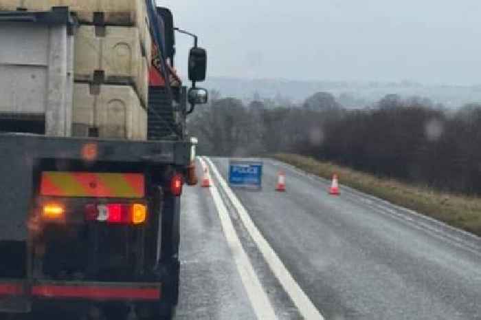 Live updates as police shut busy North Staffordshire road