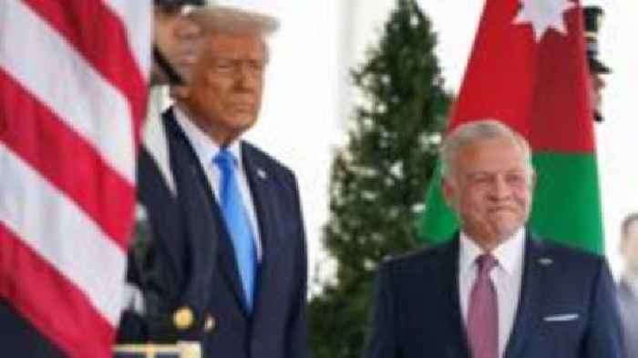 Trump insists US will take Gaza as he meets Jordan's King Abdullah