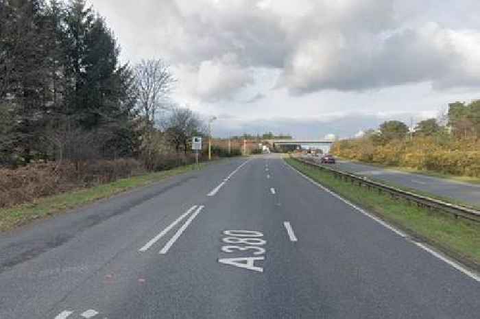 Live: A380 blocked by rush hour crash near Haldon Hill