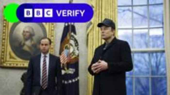 Fact-checking Elon Musk's claims in the Oval Office