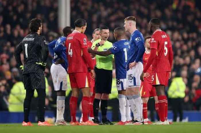 Premier League issue statement as four red cards shown in Liverpool and Everton brawl