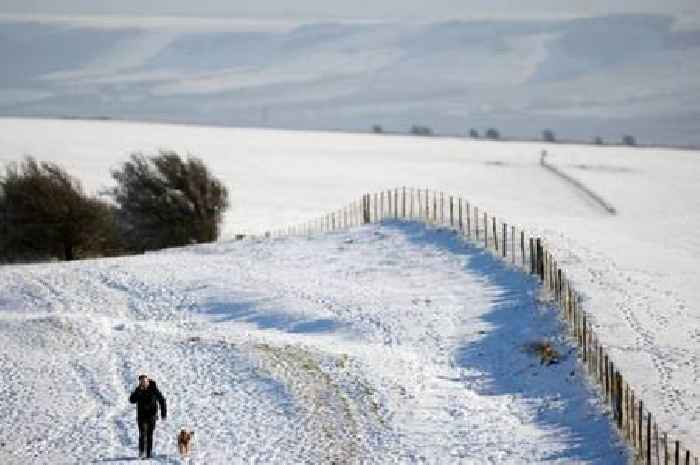 Eight areas of England set to escape snow as temperatures plummet to -2C