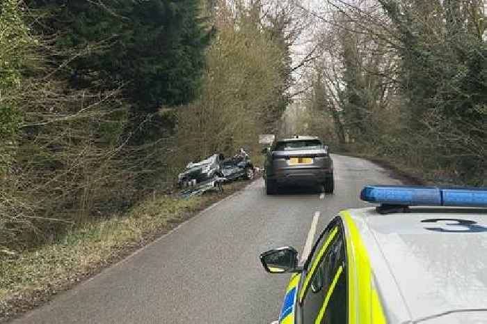 Woman taken to hospital with serious injuries after crash in Cambridgeshire village