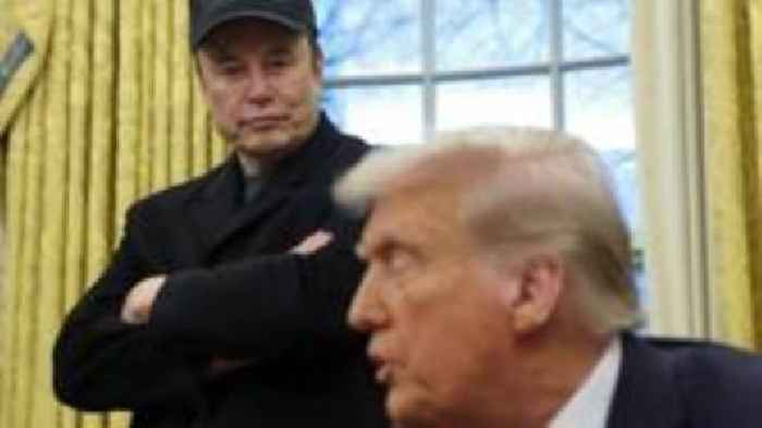 Musk denies 'hostile takeover' of government in White House debut