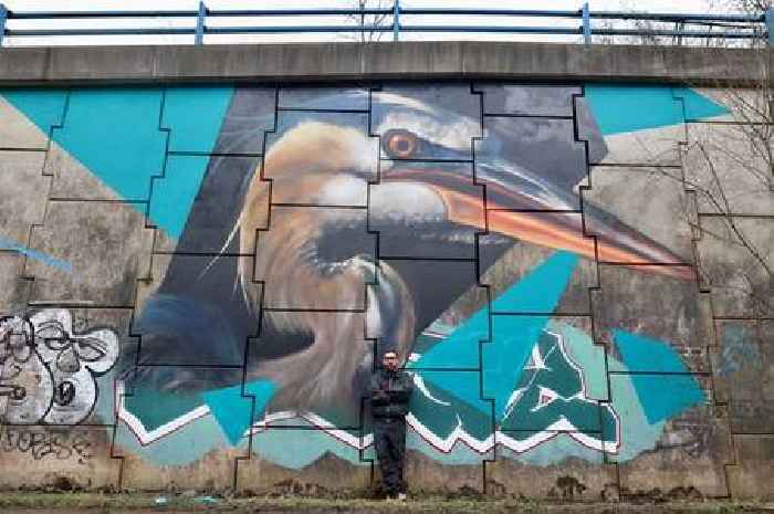 Unveiled: Stoke's newest mural on banks of the River Trent