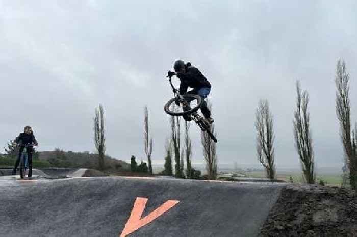 New pump track unveiled as local BMX stars give stamp of approval