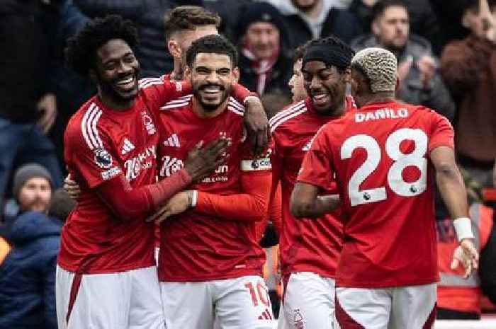 Nottingham Forest's next five Premier League fixtures compared to Liverpool, Arsenal and rivals