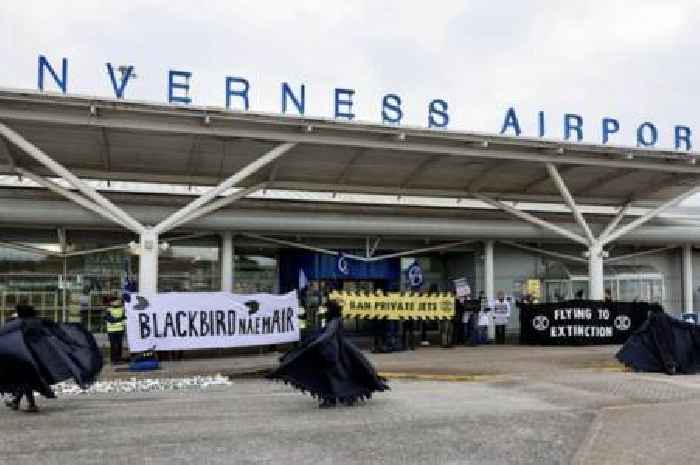 Extinction Rebellion activists target private jet company in protest at Scots airport