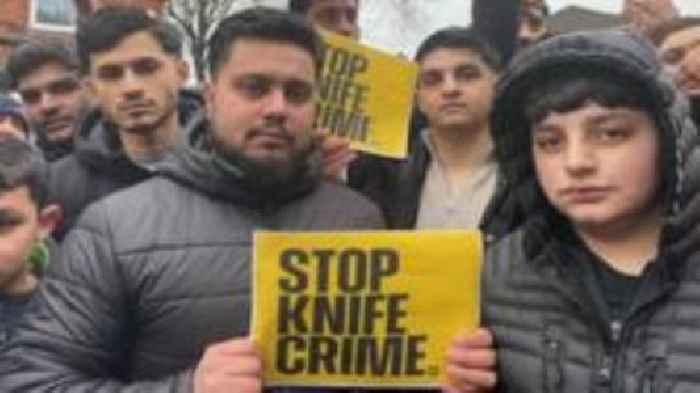 Hundreds protest after boy, 16, stabbed
