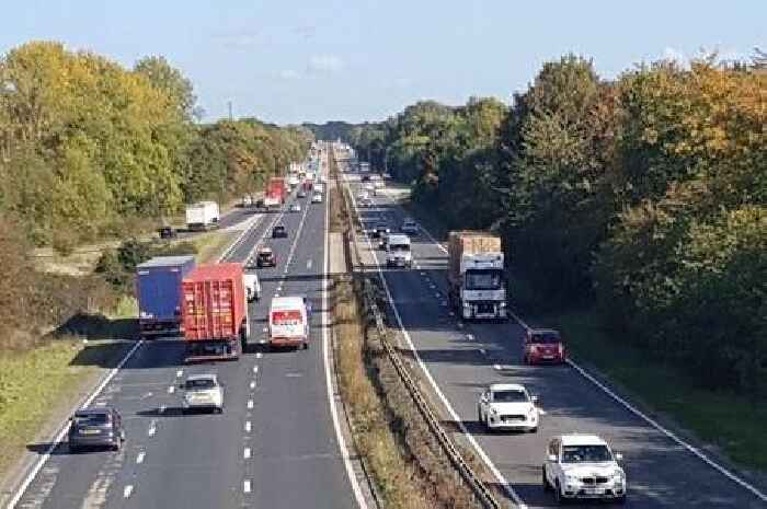 Audi sports car smashes through A12 barrier before head-on crash with cars