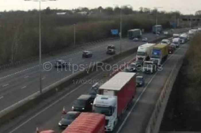 M25 live traffic updates as oil spill after crash causes huge delays near Enfield