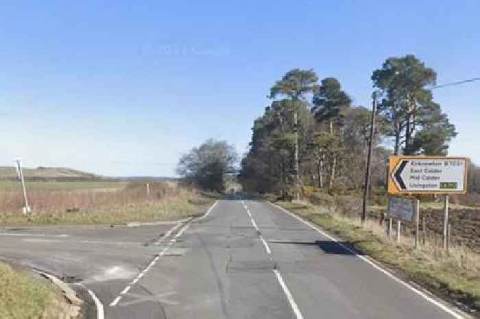 Two people rushed to hospital from West Lothian after two-car collision