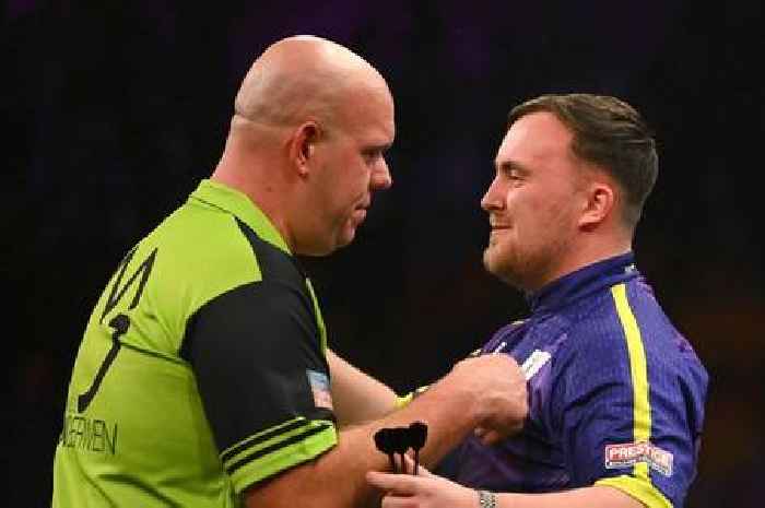 Luke Littler responds with one word after Michael van Gerwen slams darts sensation