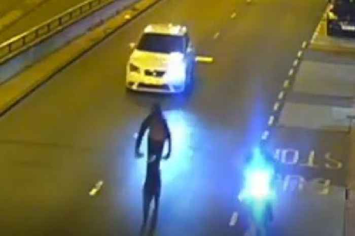 Moment murderous Birmingham driver chases e-bike rider before ramming and killing him