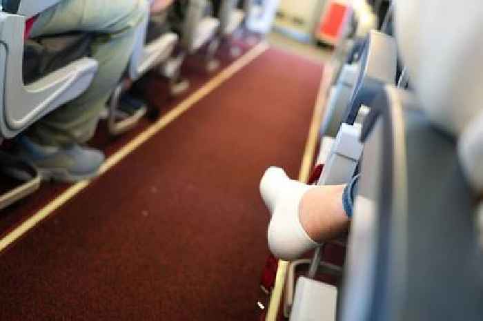 Woman gets 'instant karma' after leaving feet exposed on the plane