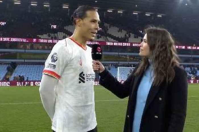 Virgil van Dijk points to Liverpool team-mate following 'disappointing' Aston Villa draw