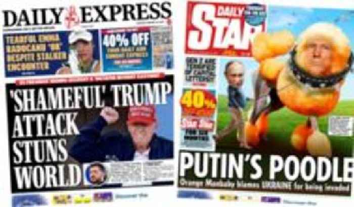 The Papers: 'Shameful' Trump attack on Zelensky and 'Tearful Emma'