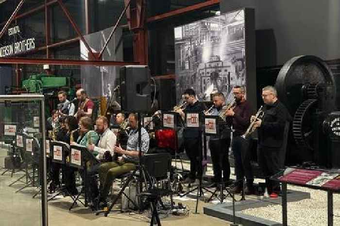 The Michael Brawley Big Band raise the roof at Summerlee Heritage Museum