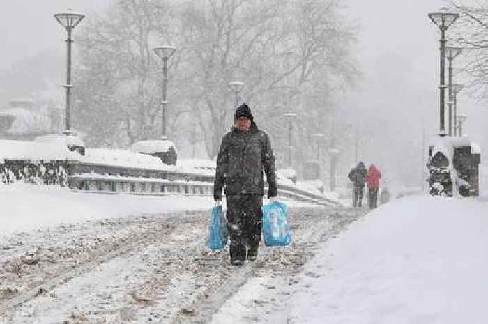 Scotland snow maps show 10 inch blizzard as exact dates for three-day storm revealed