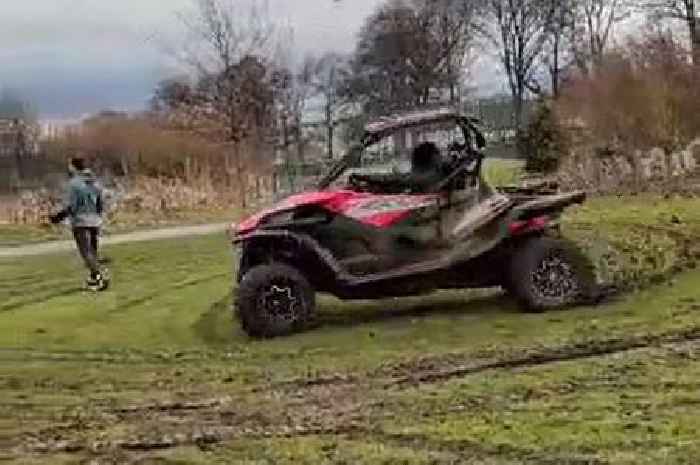 Masked quad bike thugs tear up Edinburgh football pitches leaving grounds 