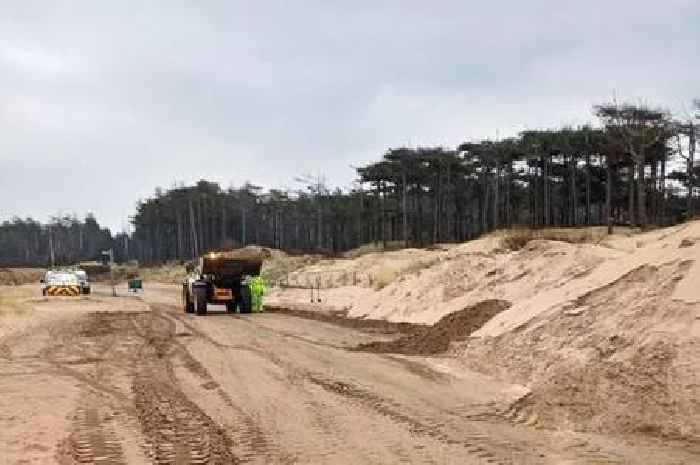 Constant sandstorms at one of Wales' most stunning beaches are causing chaos