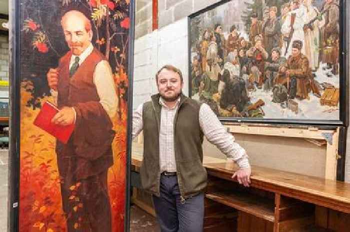 Soviet-era propaganda art found in Cotswolds and to be put up for auction