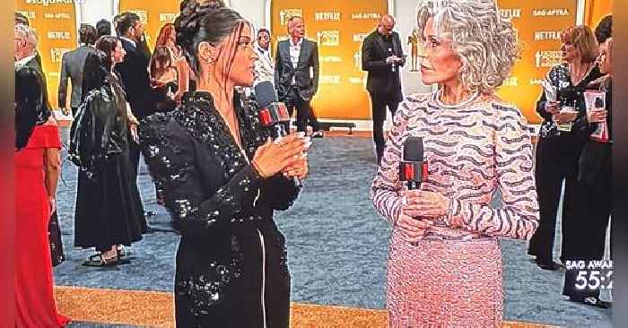 'Difficult to Watch': Jane Fonda and Lilly Singh Called Out for 'Incredibly Awkward' Interview on 2025 SAG Awards Red Carpet