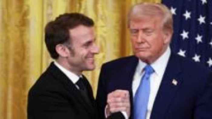 Peace must not mean surrendering Ukraine, Macron says alongside Trump